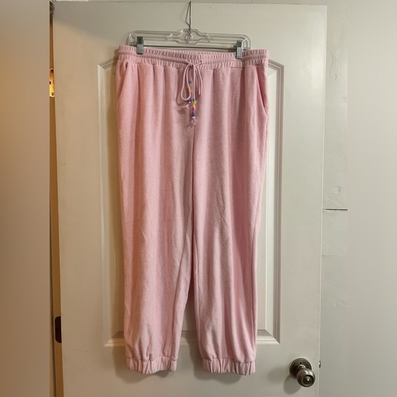 STONEY CLOVER LANE x TARGET PINK JOGGER SWEATPANTS SIZE LARGE L - Picture 4 of 8
